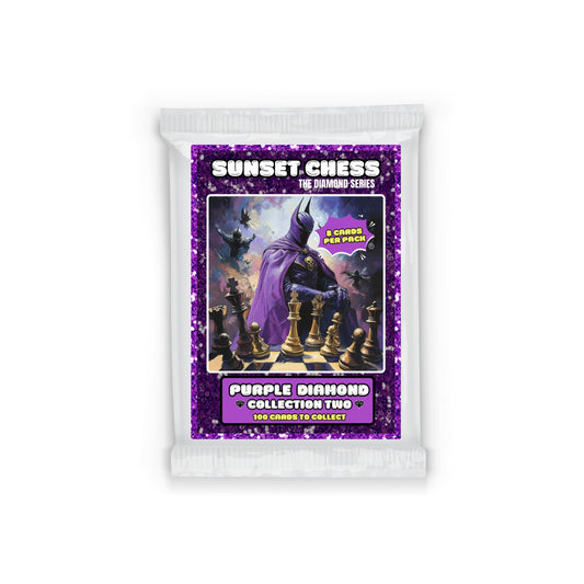 Purple Diamond Part 2 - Sunset Chess Scrapbook Card Pack