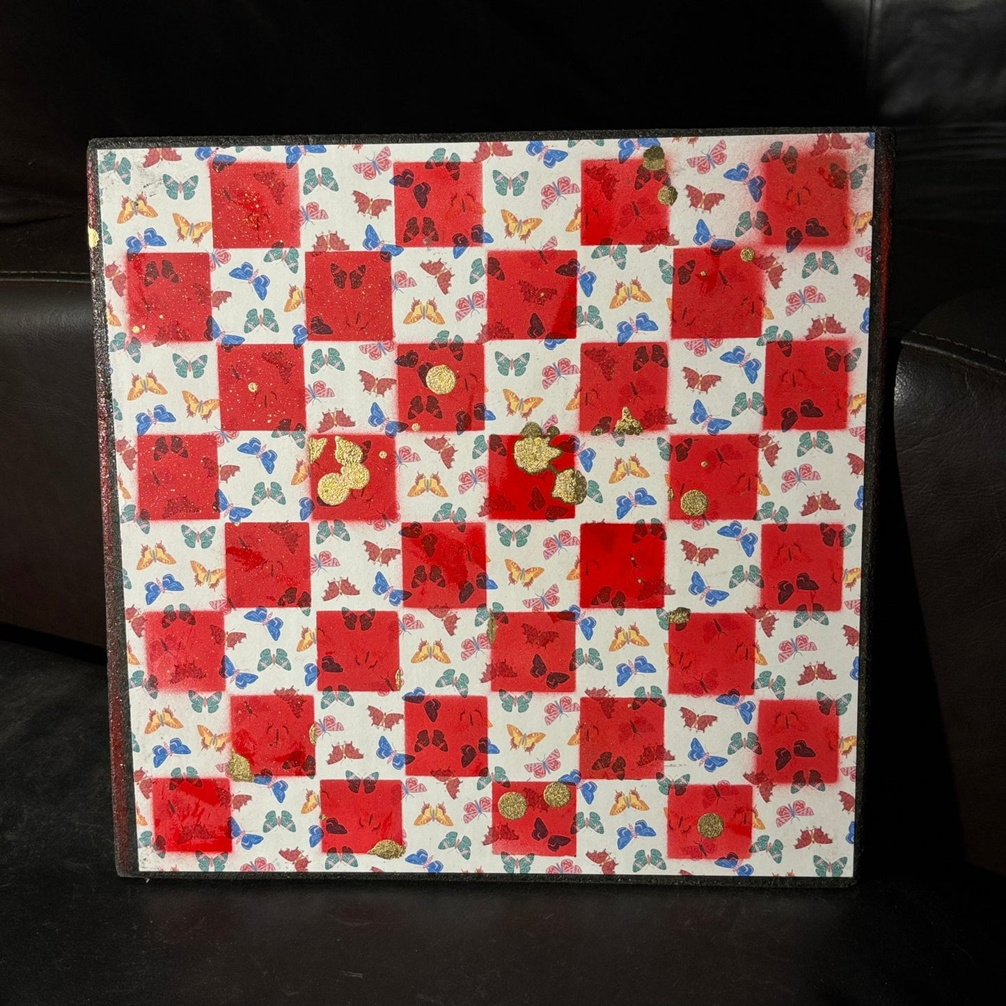 Colorful Rainbows - Scrapbook Chess Board