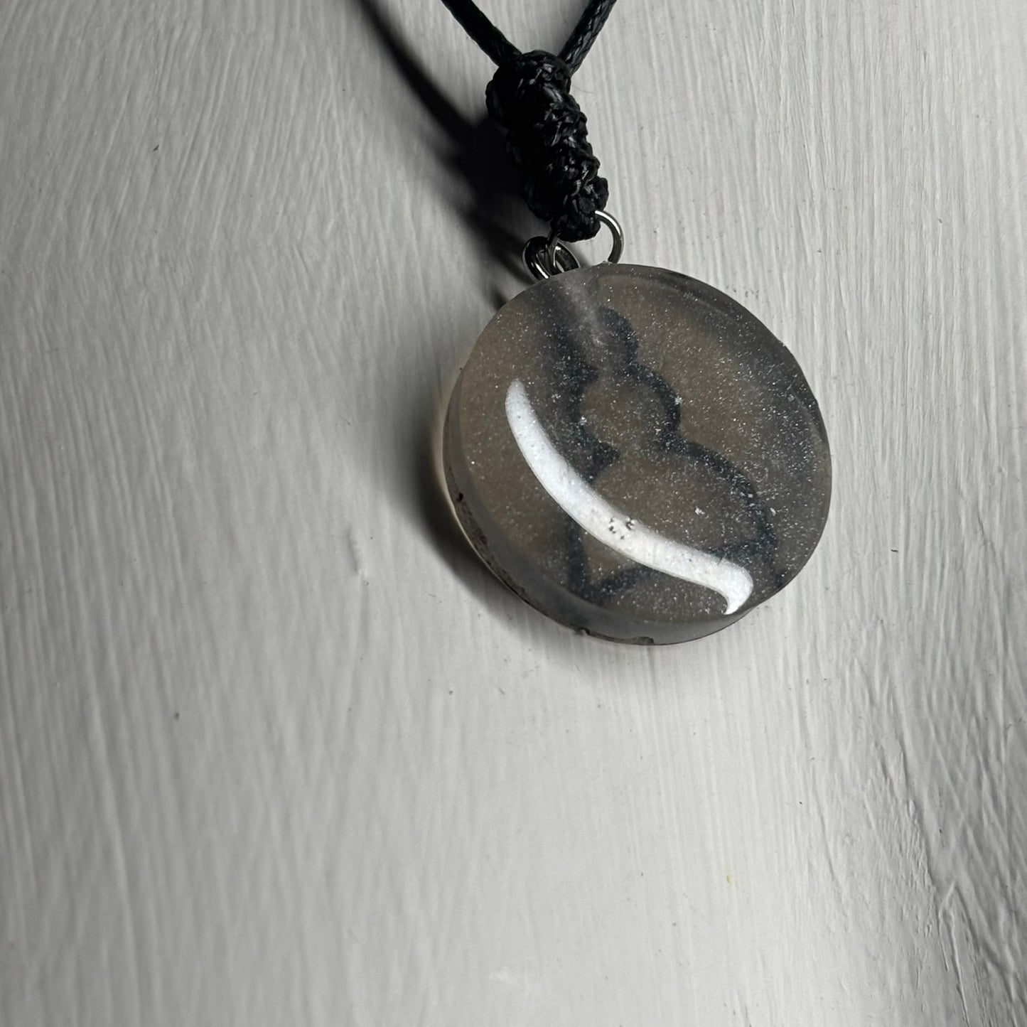 Silver Pawn - Handmade Resin Chess Necklace