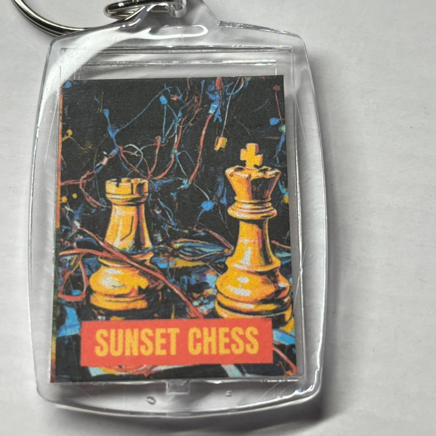 Electricians Game - Chess  Photo Keychain