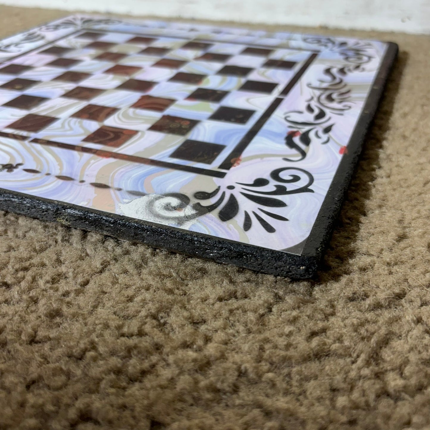 Glimmering Chrome - Scrapbook Chess Board