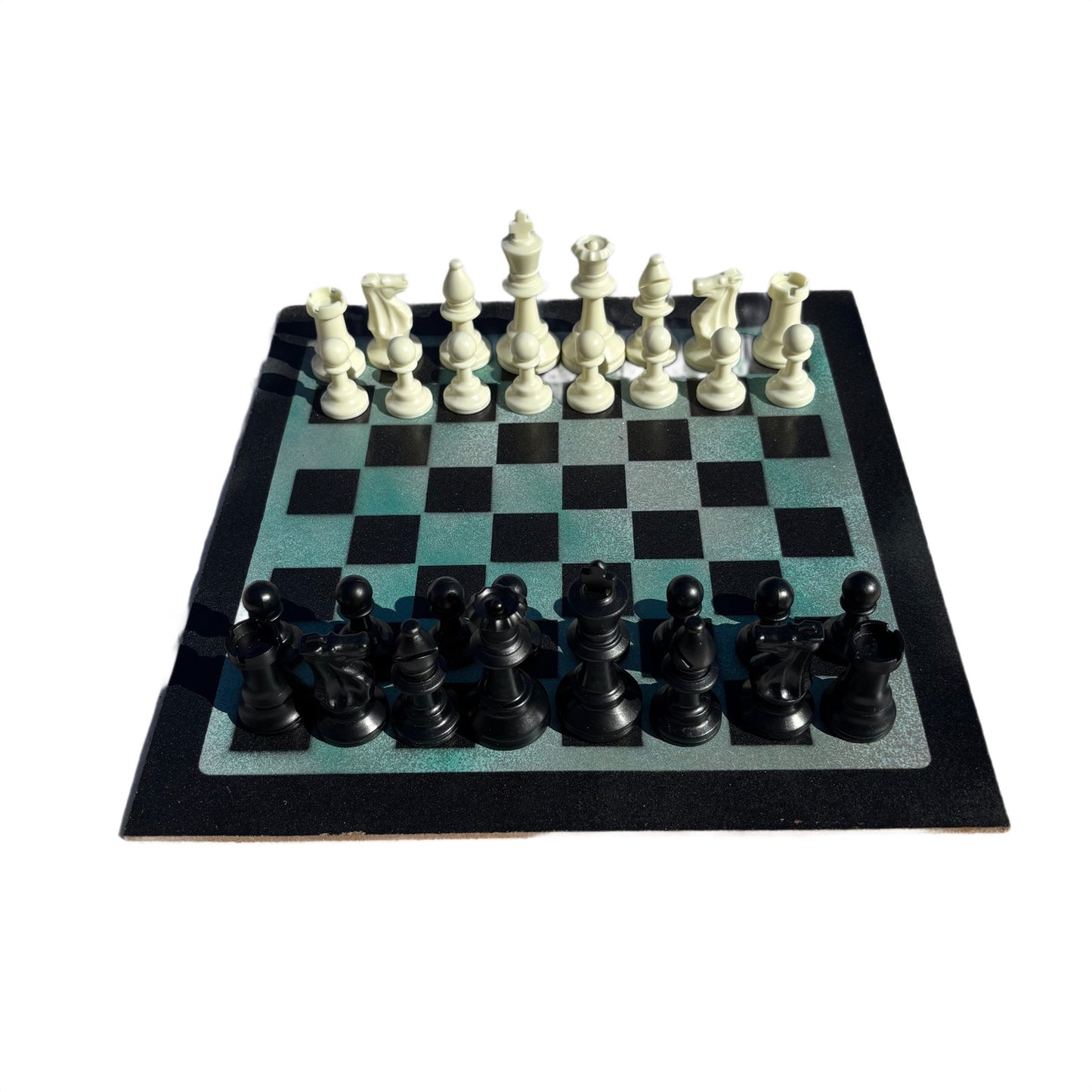 Minty Green - Painted Chess Set