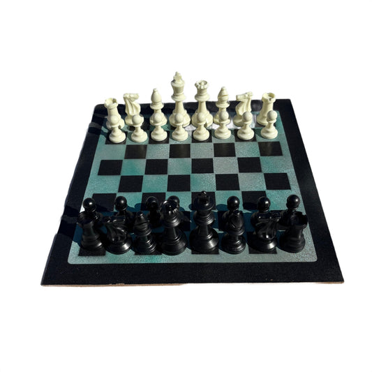 Minty Green - Painted Chess Set