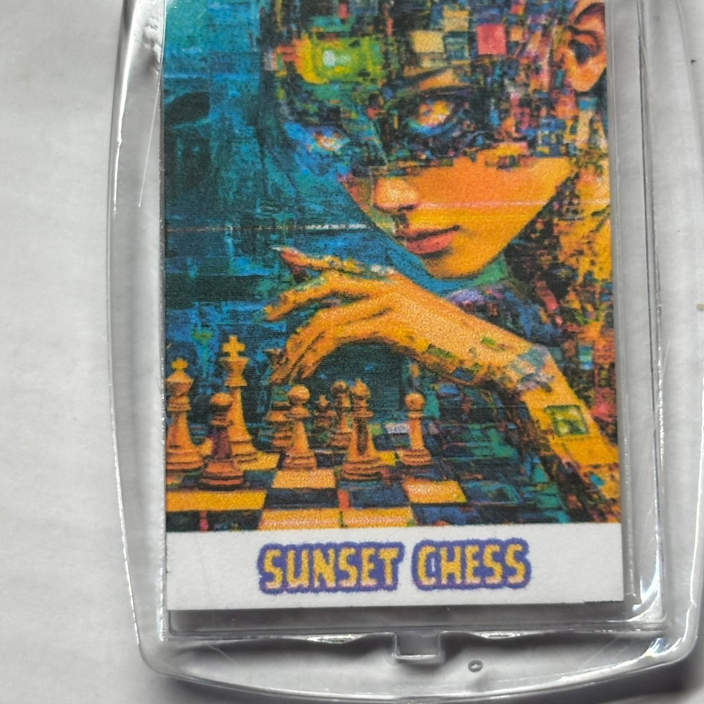 The Trickster - Chess  Photo Keychain