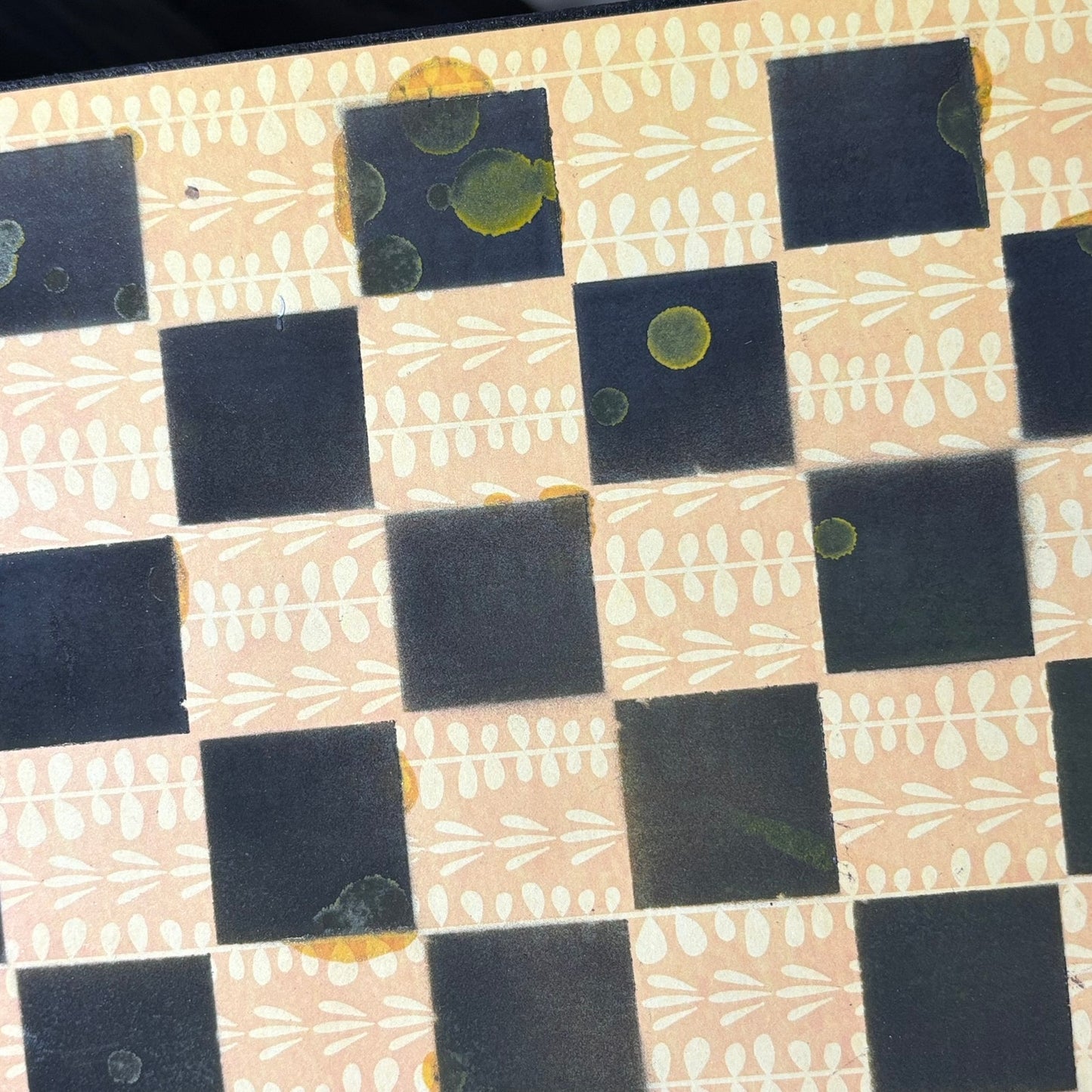 Lush Yellow - Scrapbook Chess Board