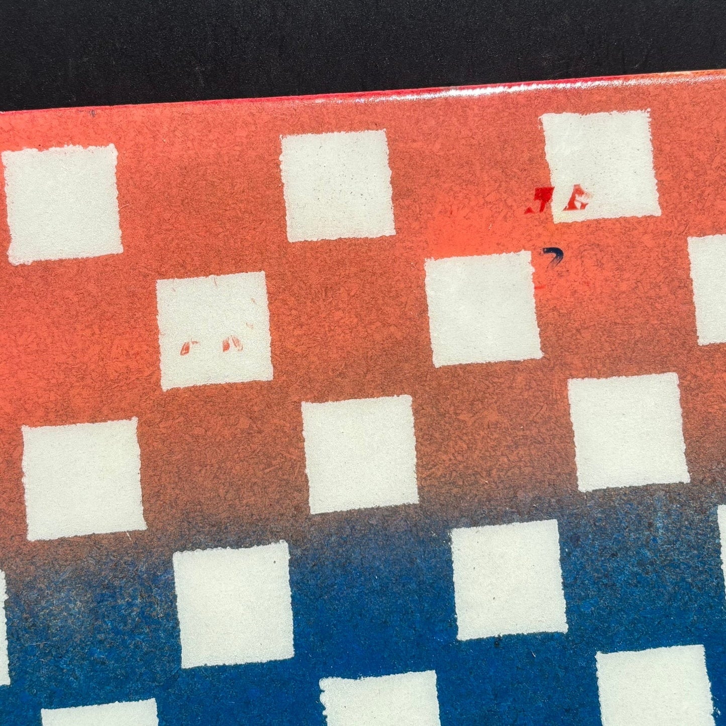 Color Enmeshment - Resin Coated Chess Board