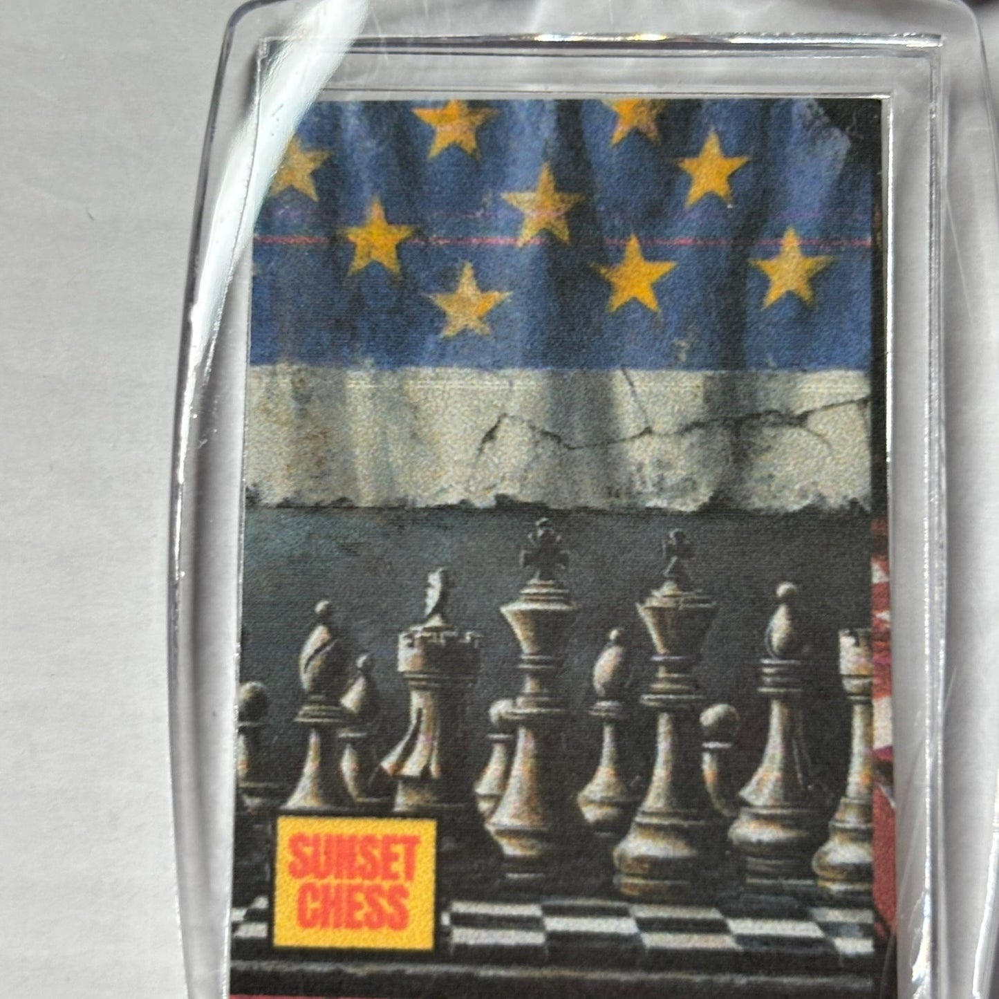 Flag - Chess  Photo Keychain