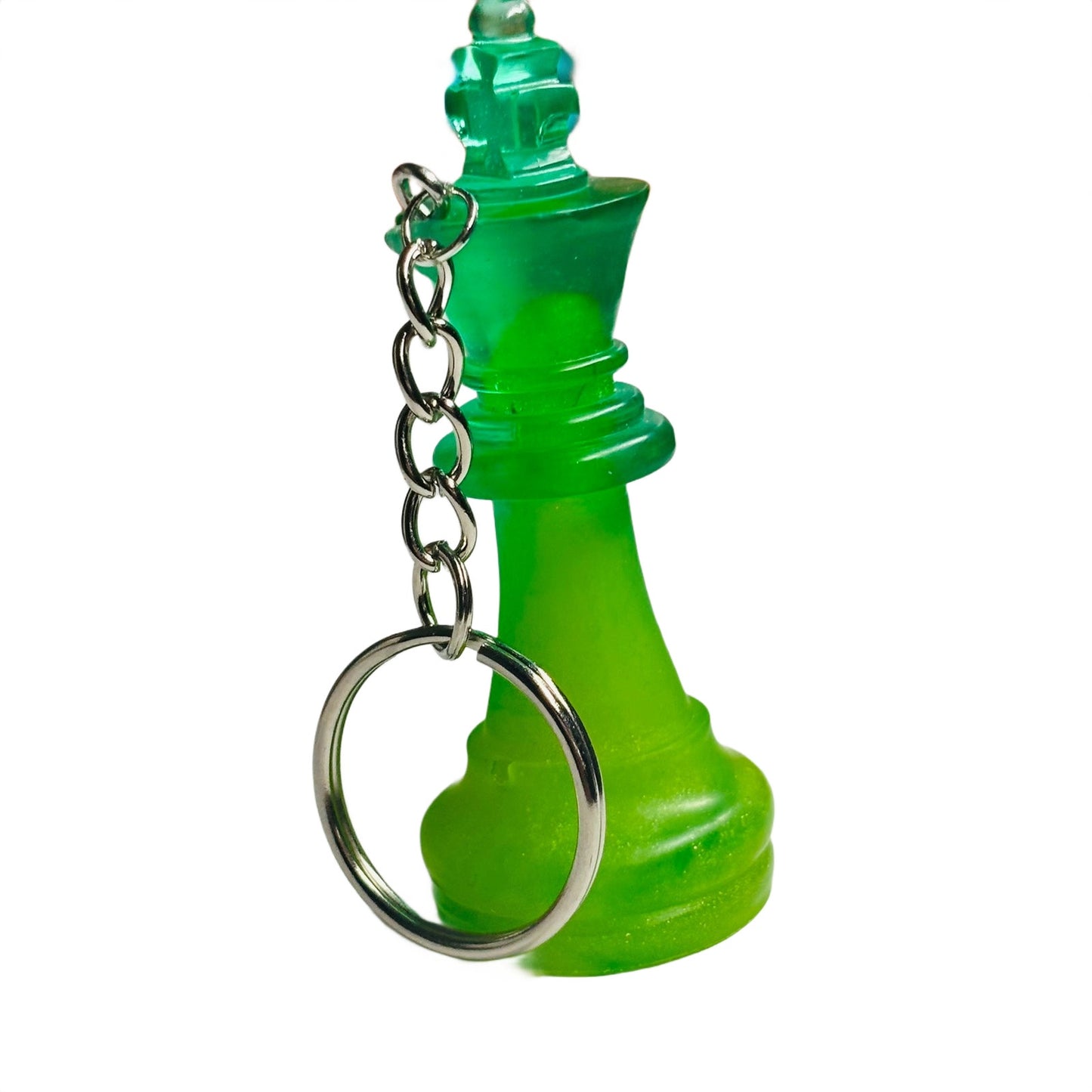 Green Mush King - Handmade Resin Keychain