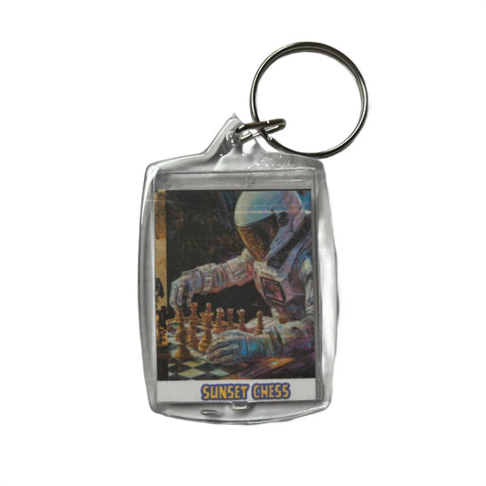 Space Times - Chess  Photo Keychain