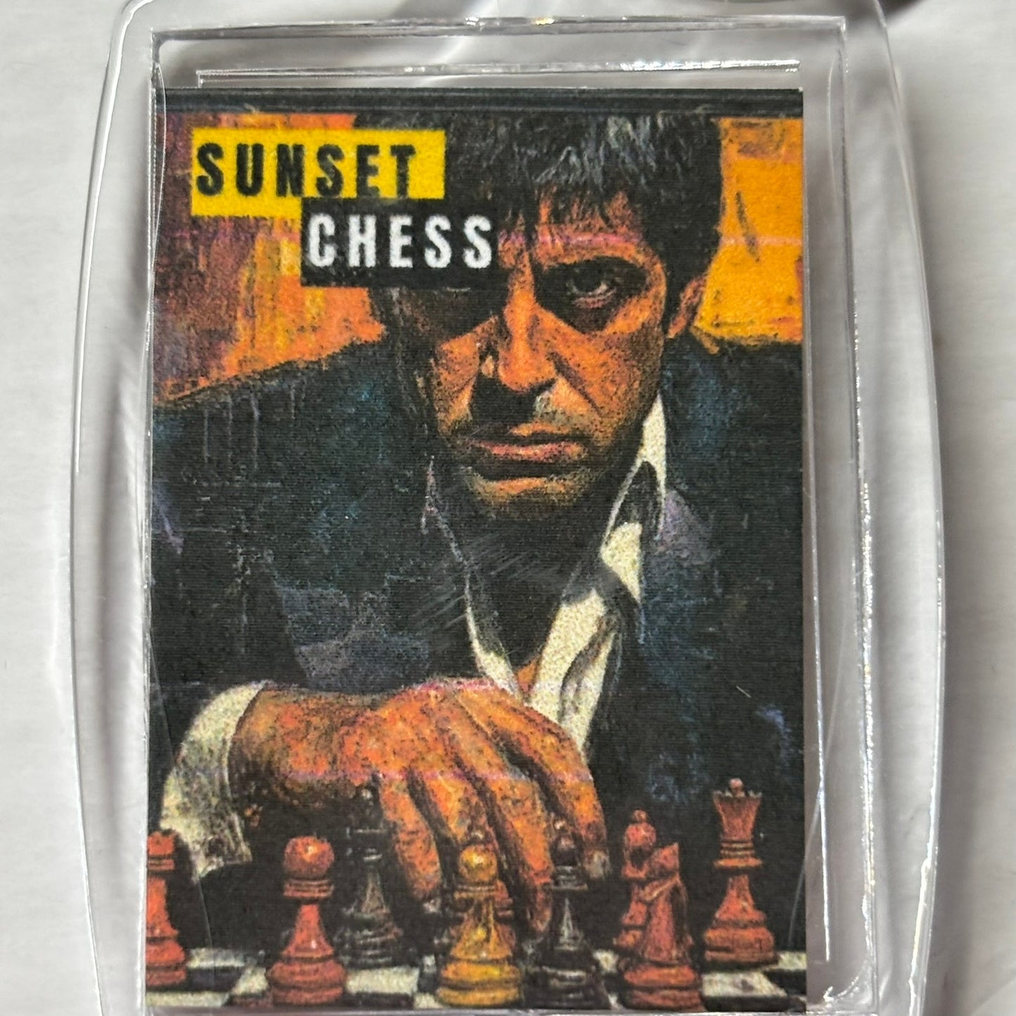 Mafia Boss - Chess  Photo Keychain