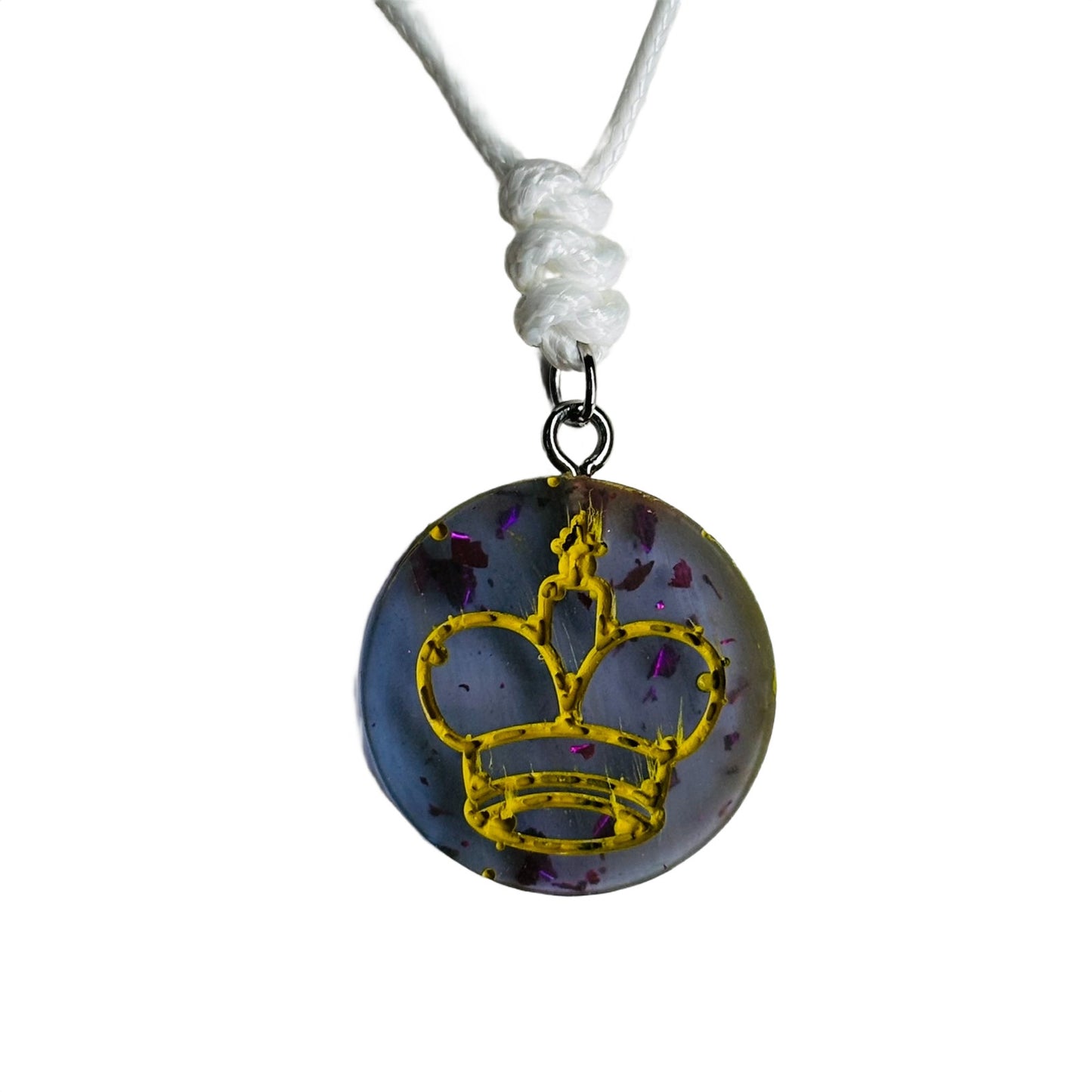 Moonlight King - Handmade Resin Chess Necklace