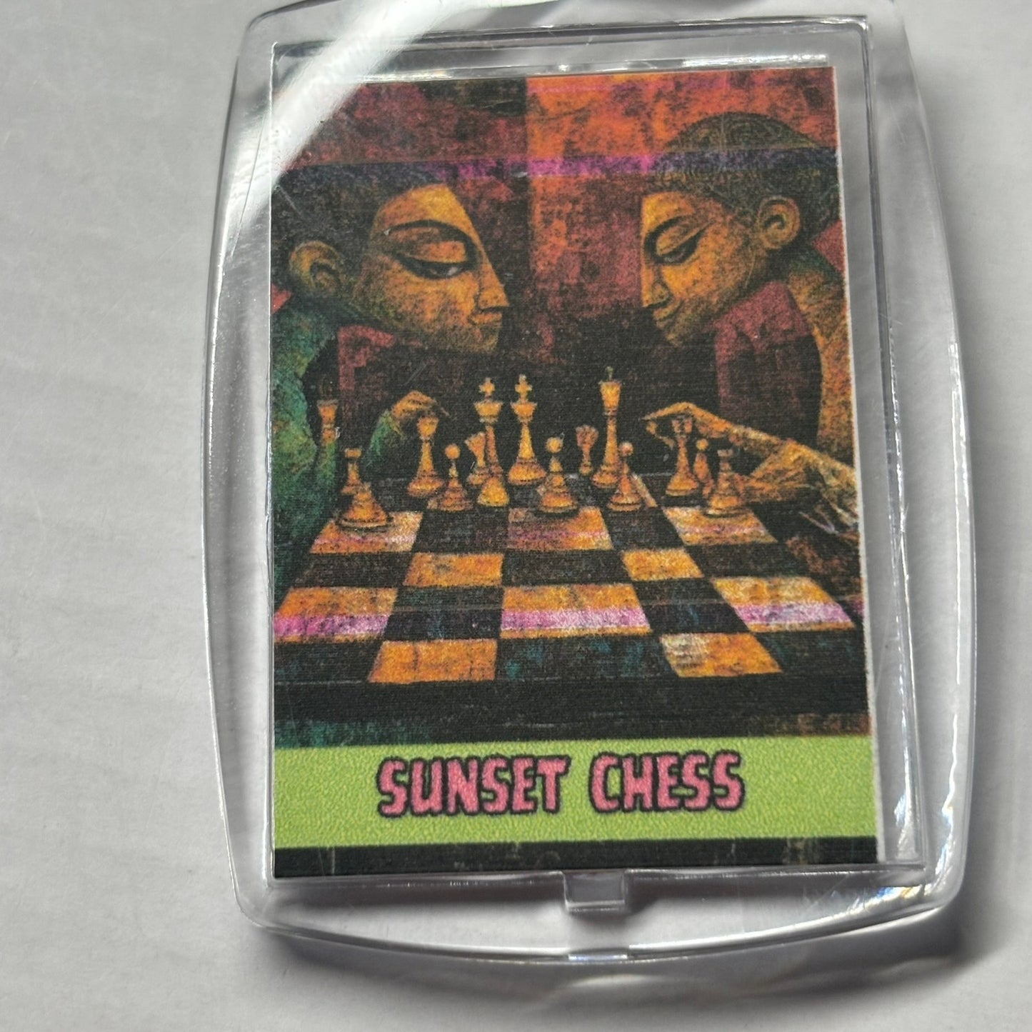 Kids Play - Chess  Photo Keychain