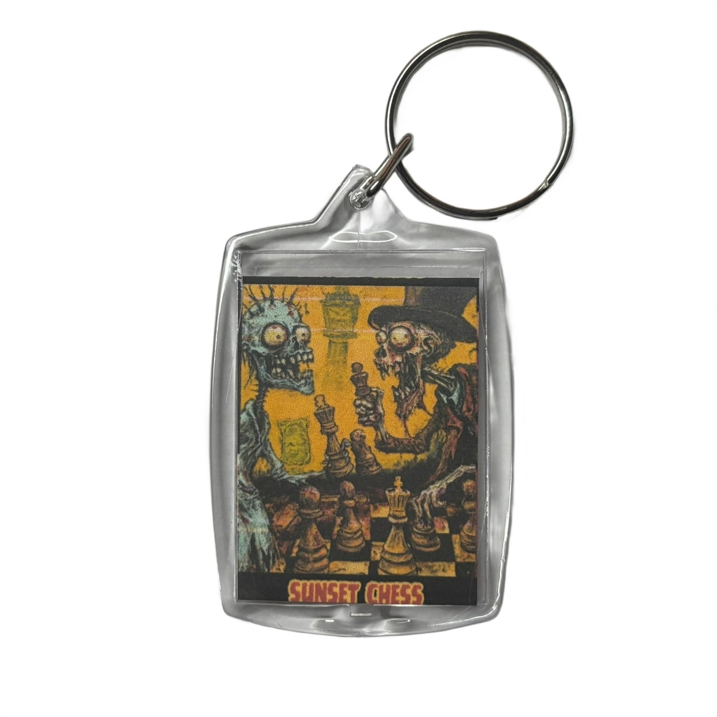 Zombie Pals - Chess  Photo Keychain