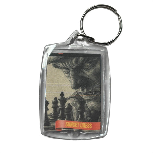 Close Call - Chess  Photo Keychain