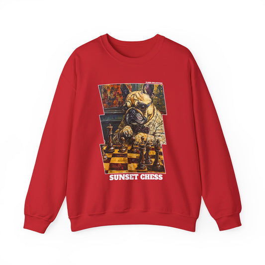 Cool Pup - Red Chess Crewneck Sweater
