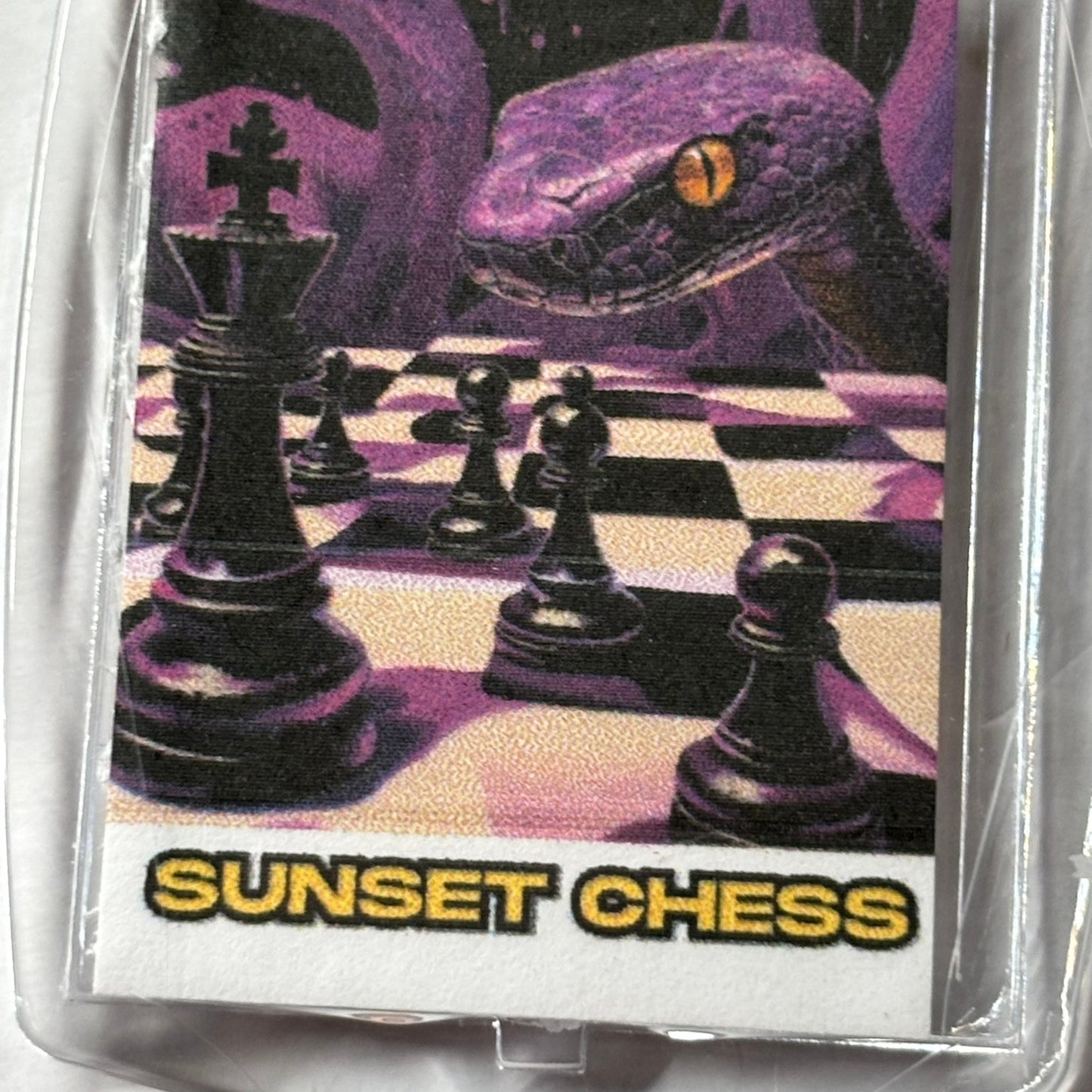 Purple SLither - Chess  Photo Keychain