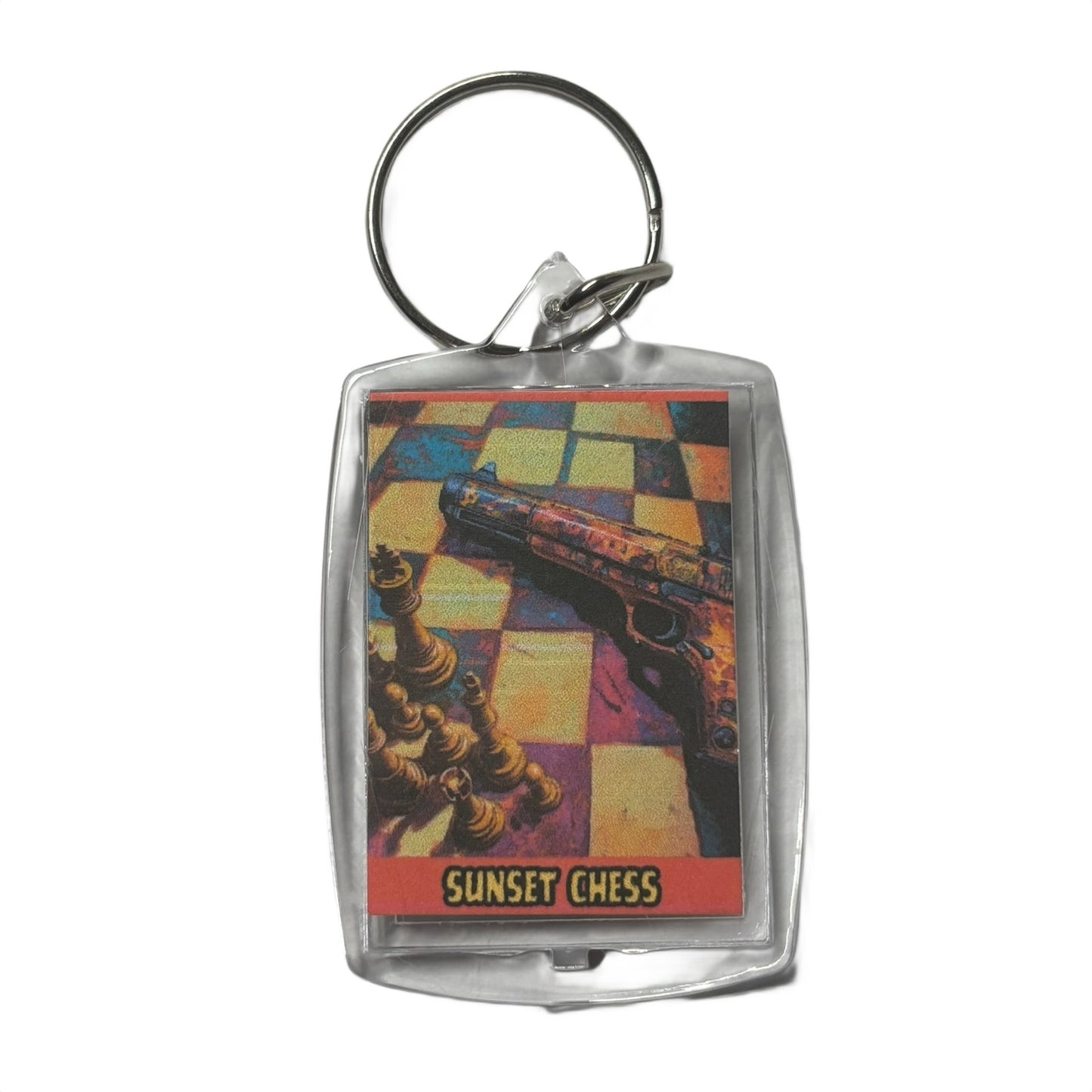 Strapped - Chess  Photo Keychain