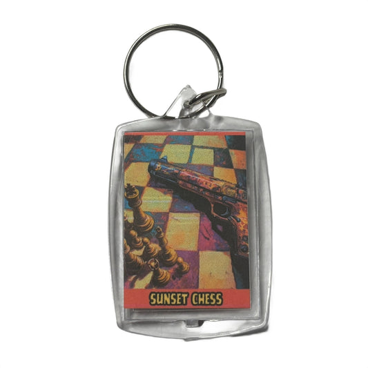 Strapped - Chess  Photo Keychain
