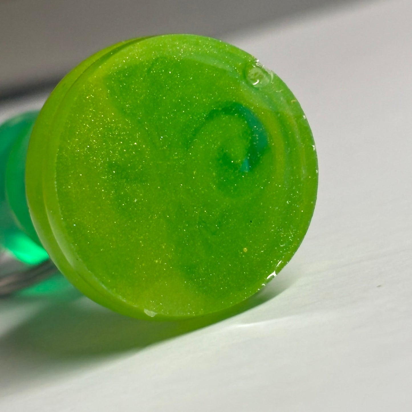 Green Mush King - Handmade Resin Keychain