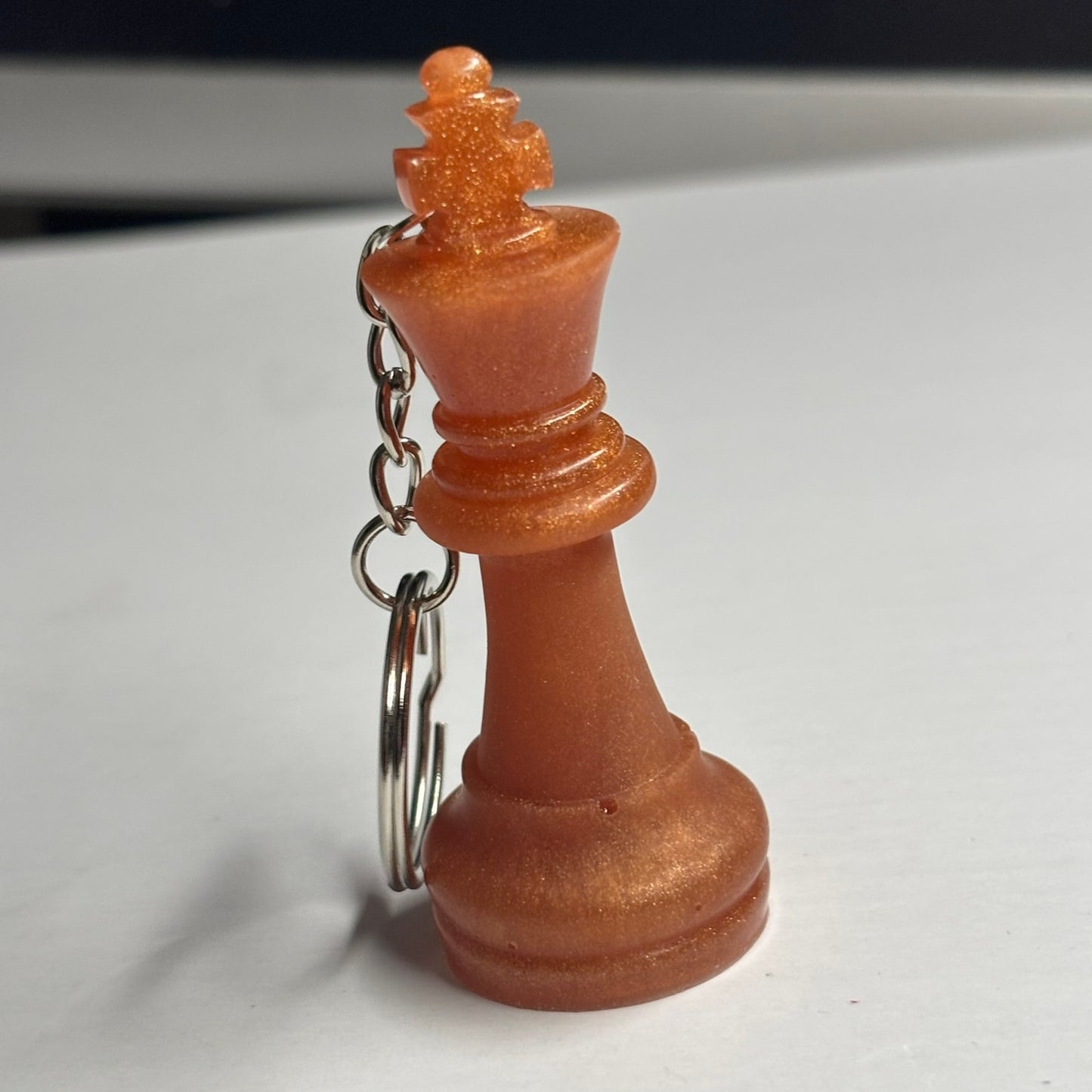 Bronze/Orange King - Handmade Resin Keychain