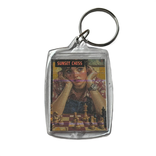 Daydreaming - Chess  Photo Keychain