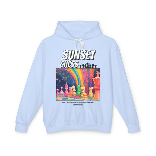 Rainbow Paradise - Sky Blue Chess Hoodie