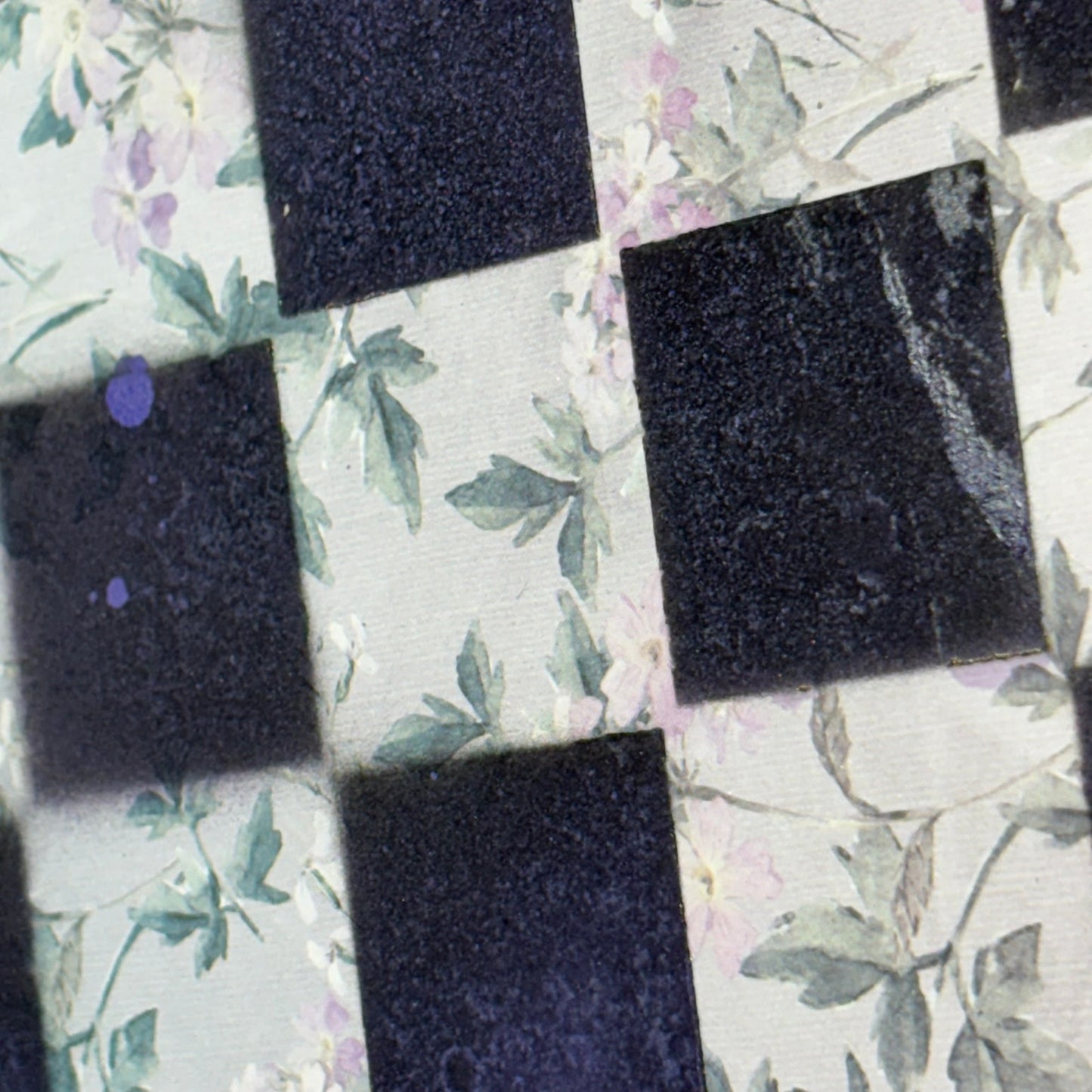 Flowers Purple Hue - Scrapbook Chess Board