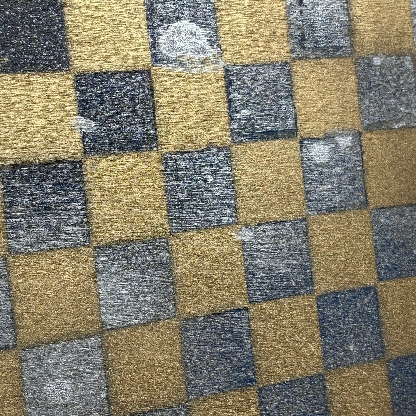 Golden Snow - Painted Thin Wooden Chess Board