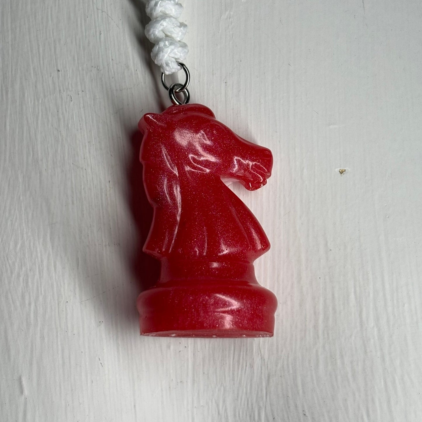 Red Candy - Handmade Resin Chess Necklace