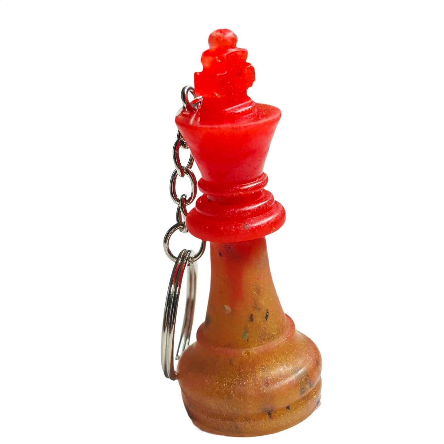 Red/Orange King - Handmade Resin Keychain
