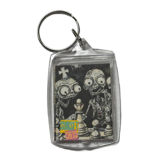 Zombie Pals - Chess  Photo Keychain