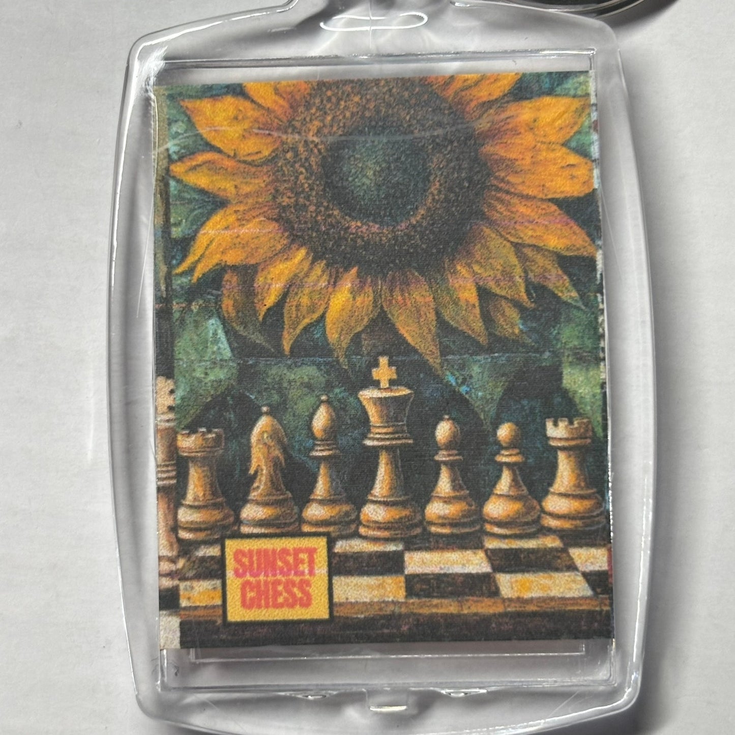 Sunflower Games - Chess  Photo Keychain