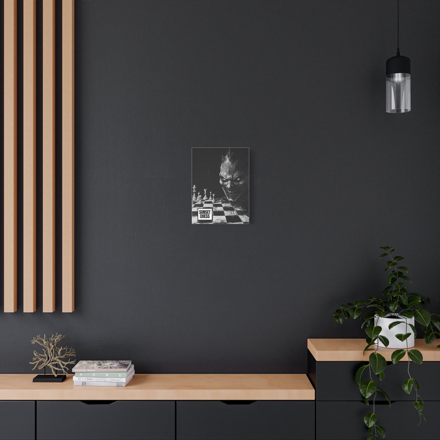 Haunted Chess - Canvas Chess Print 12"x16"