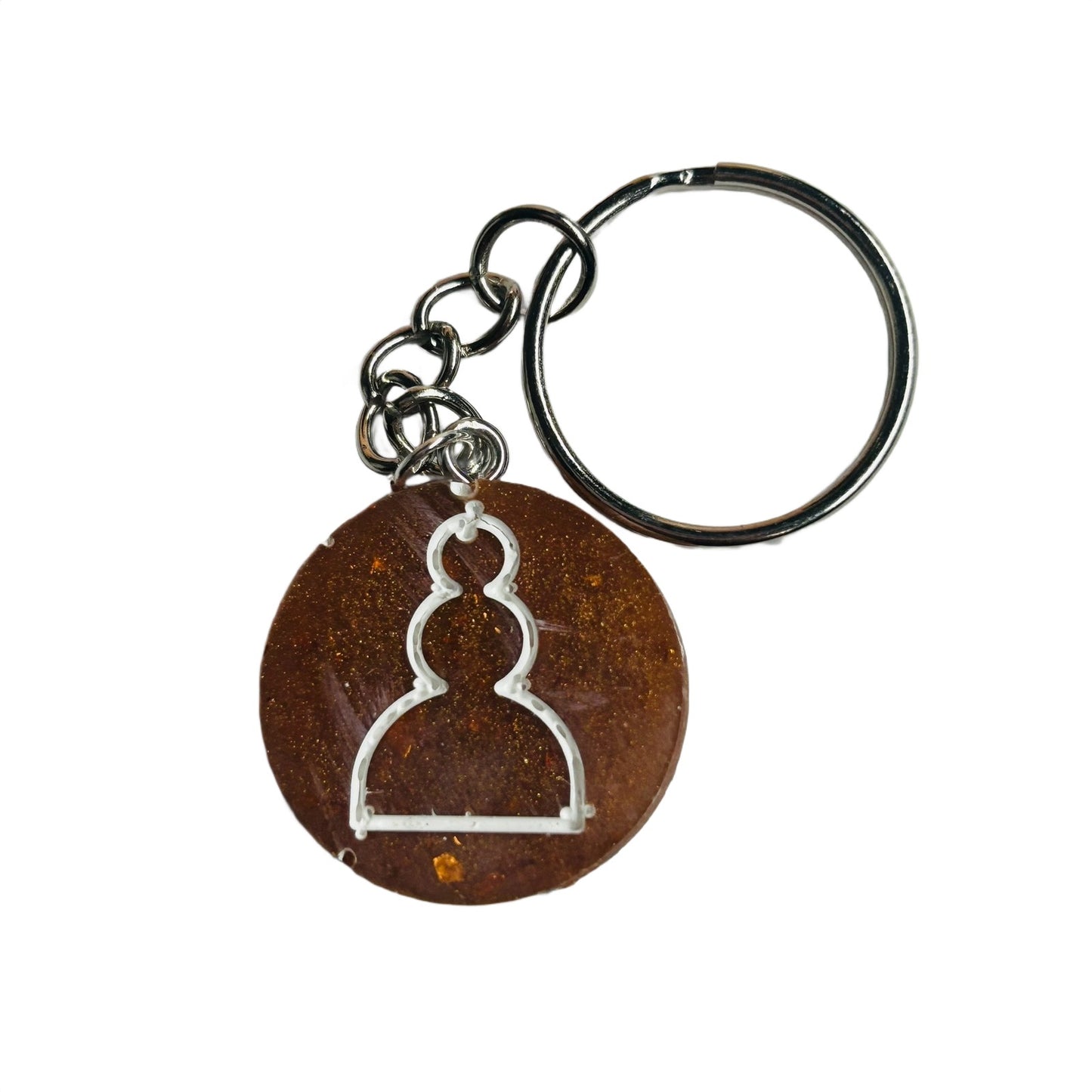 Dark Yellow Pawn - Handmade Resin Keychain