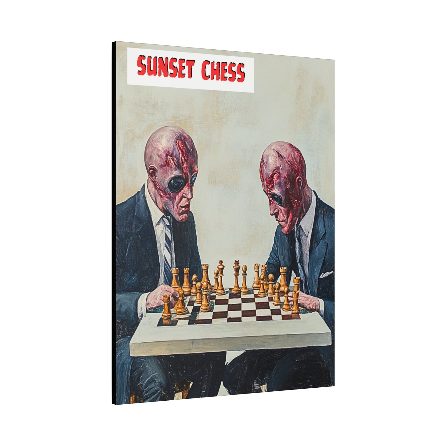 Aliens In Disguise - Canvas Chess Print 36"x48"