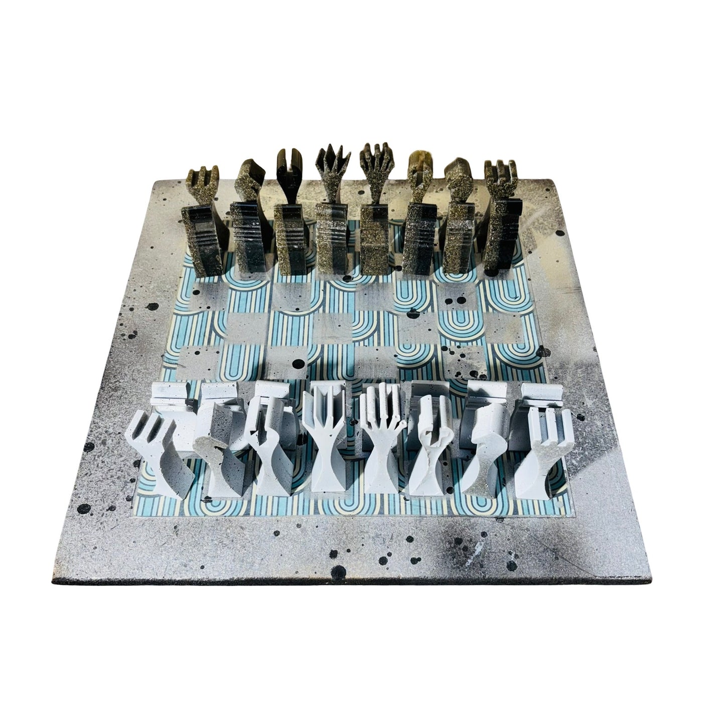Space Gray Mix - Large Deluxe Chess Set