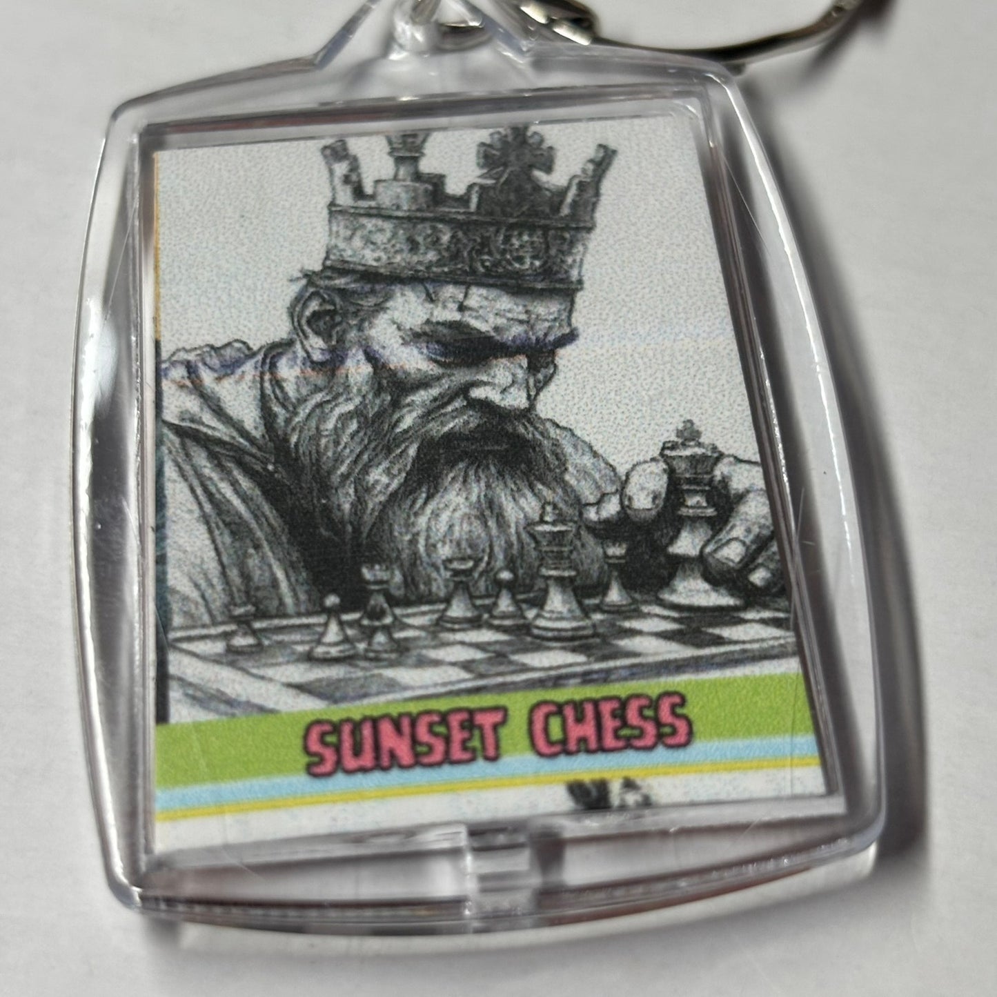 The Old King - Chess  Photo Keychain