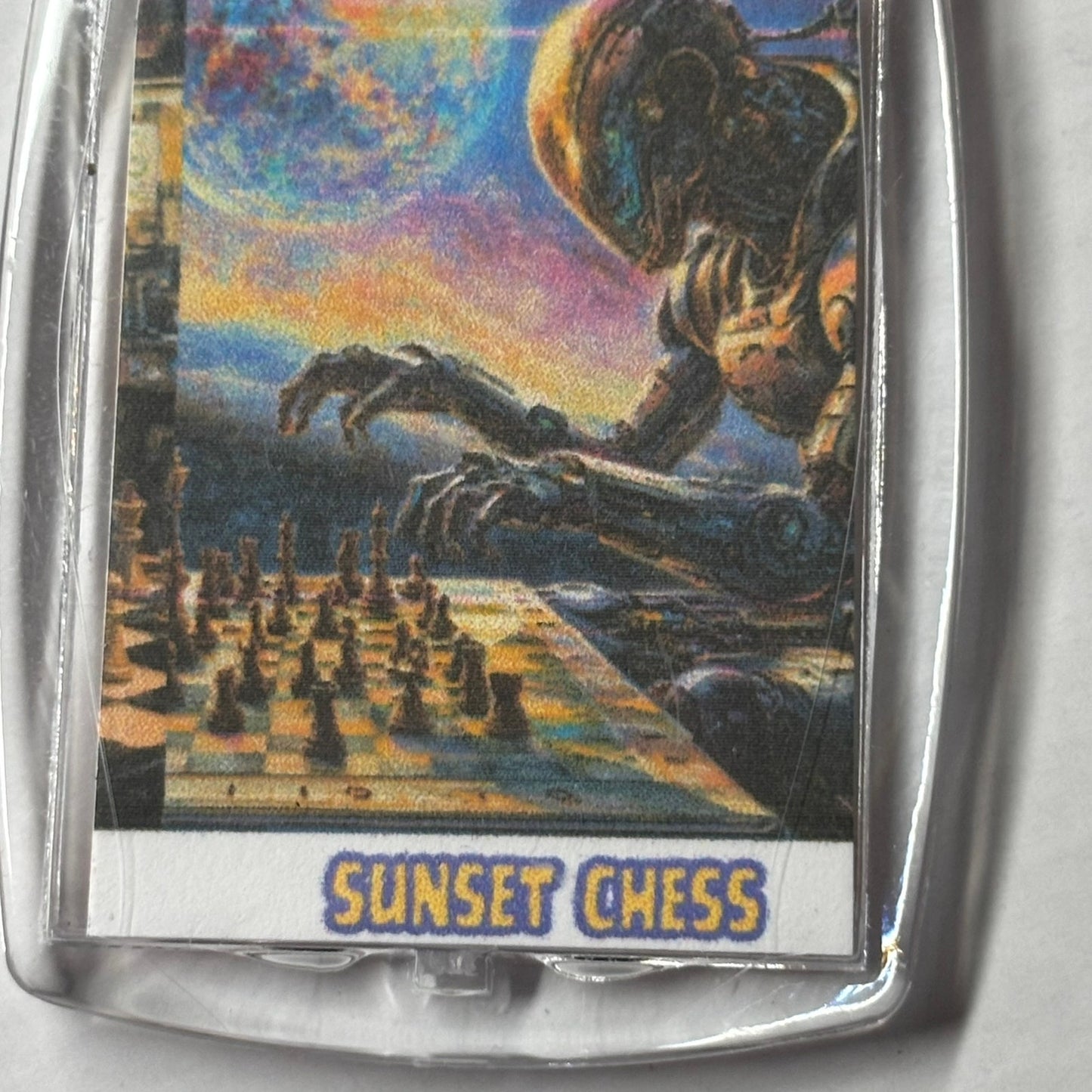 Sci Fi World - Chess  Photo Keychain