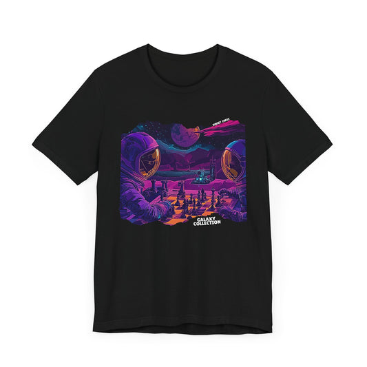 Chess In Space - Black Chess T Shirt