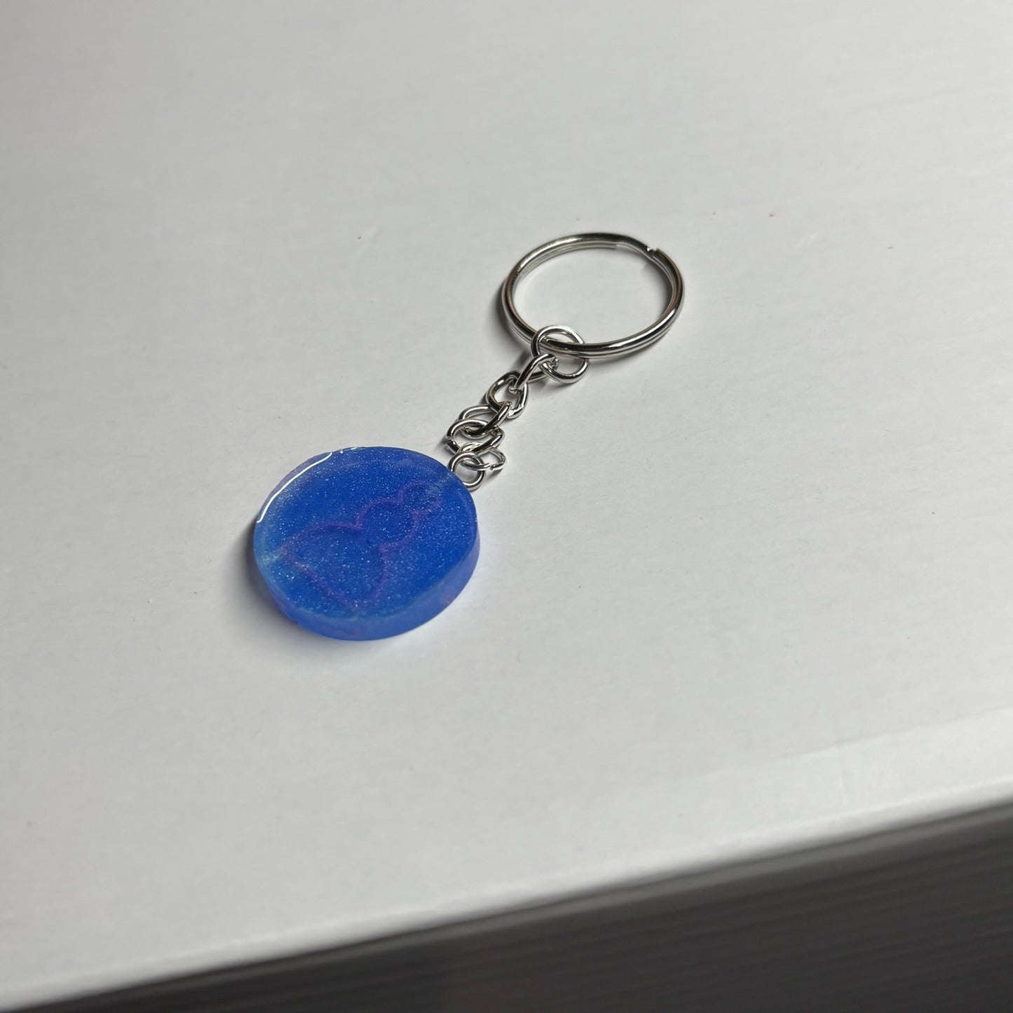 Blue Pink Pawn - Handmade Resin Keychain