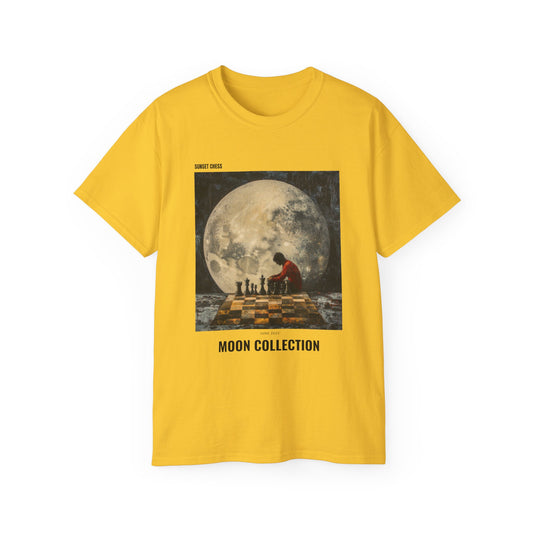 Training On The Moon - Yellow Chess T Shirt