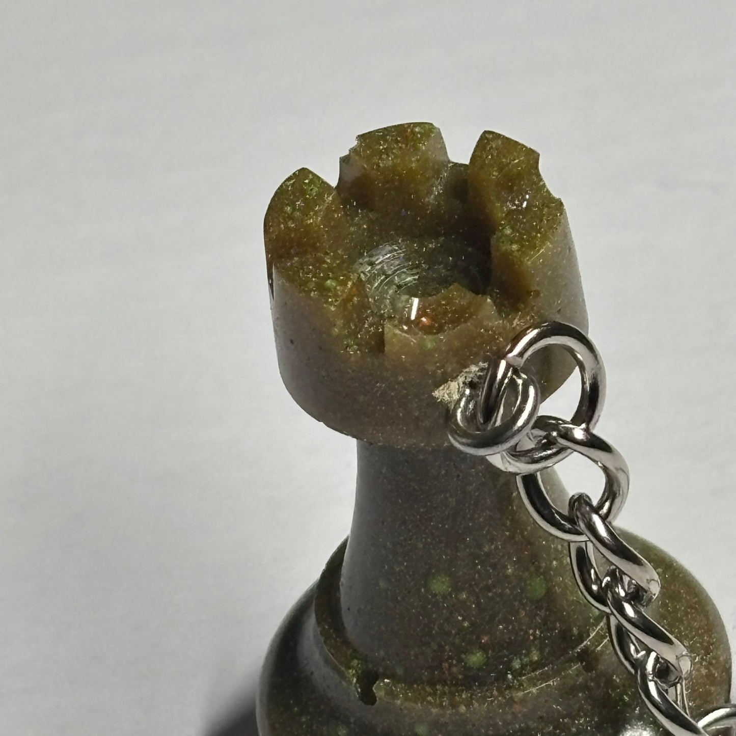 Brown Rook - Handmade Resin Keychain