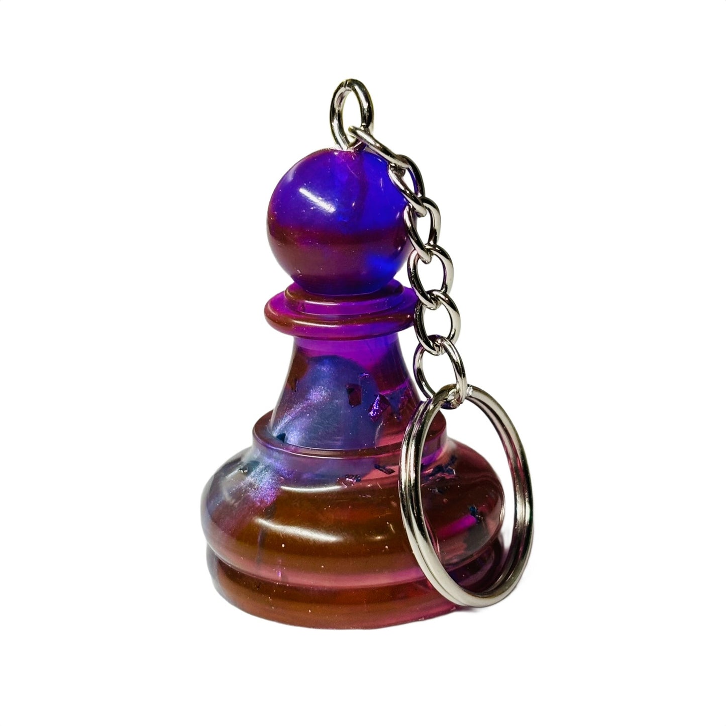 Purple Enmeshment Pawn - Handmade Resin Keychain - Large Edition