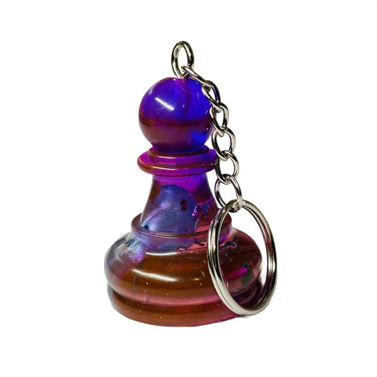 Purple Enmeshment Pawn - Handmade Resin Keychain - Large Edition