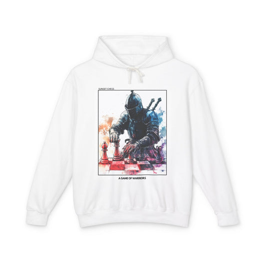 A Game Of Warriors - White Chess Hoodie