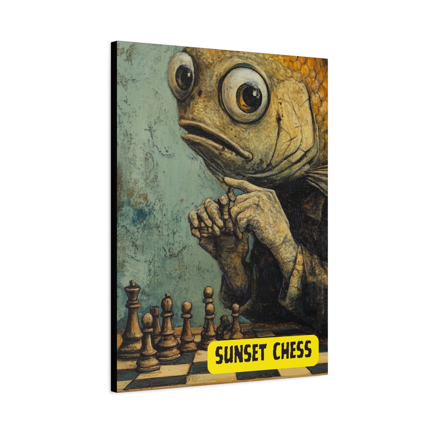 An Innocent Fish - Canvas Chess Print 24"x32"