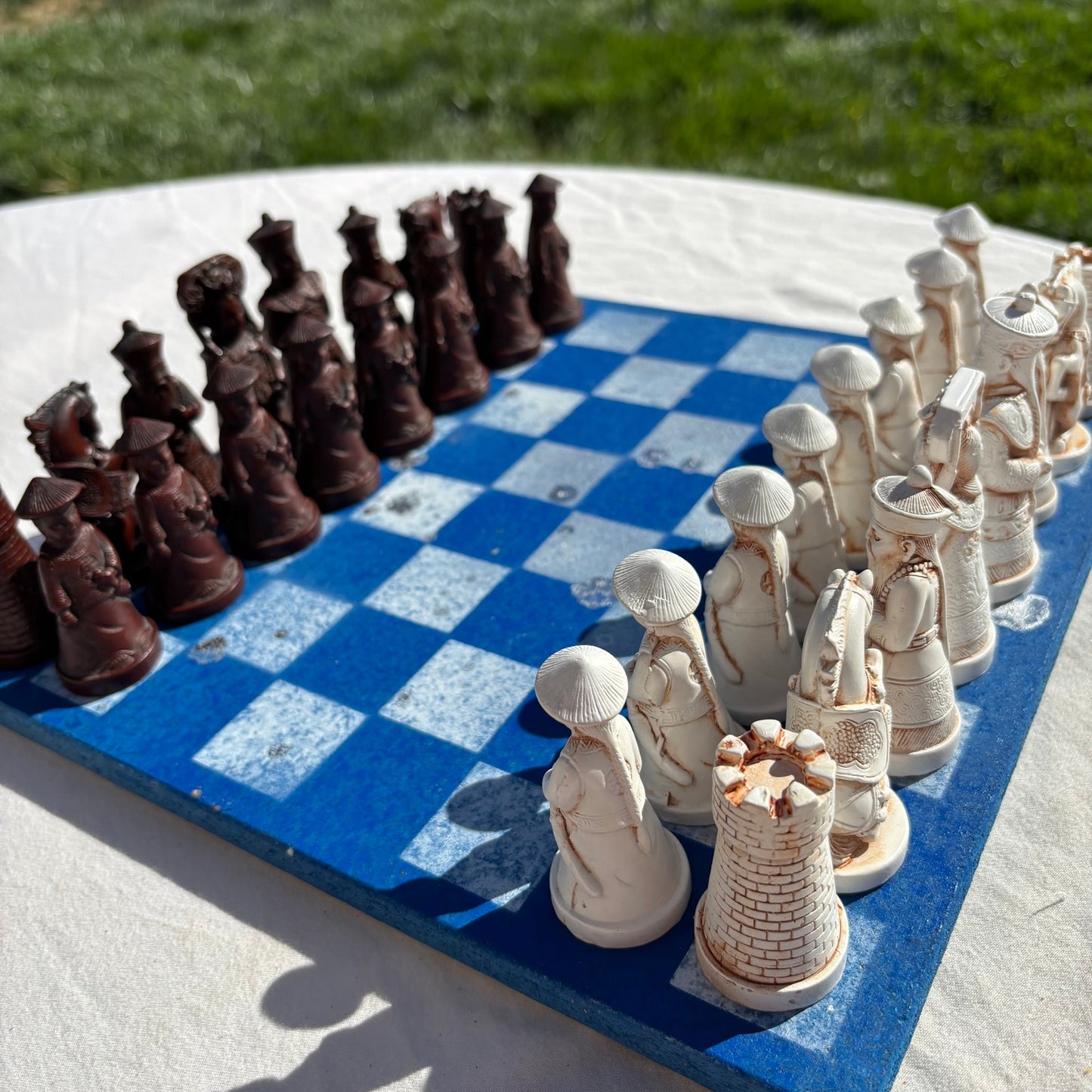 Candy Blue - Chinese Edition Chess Set