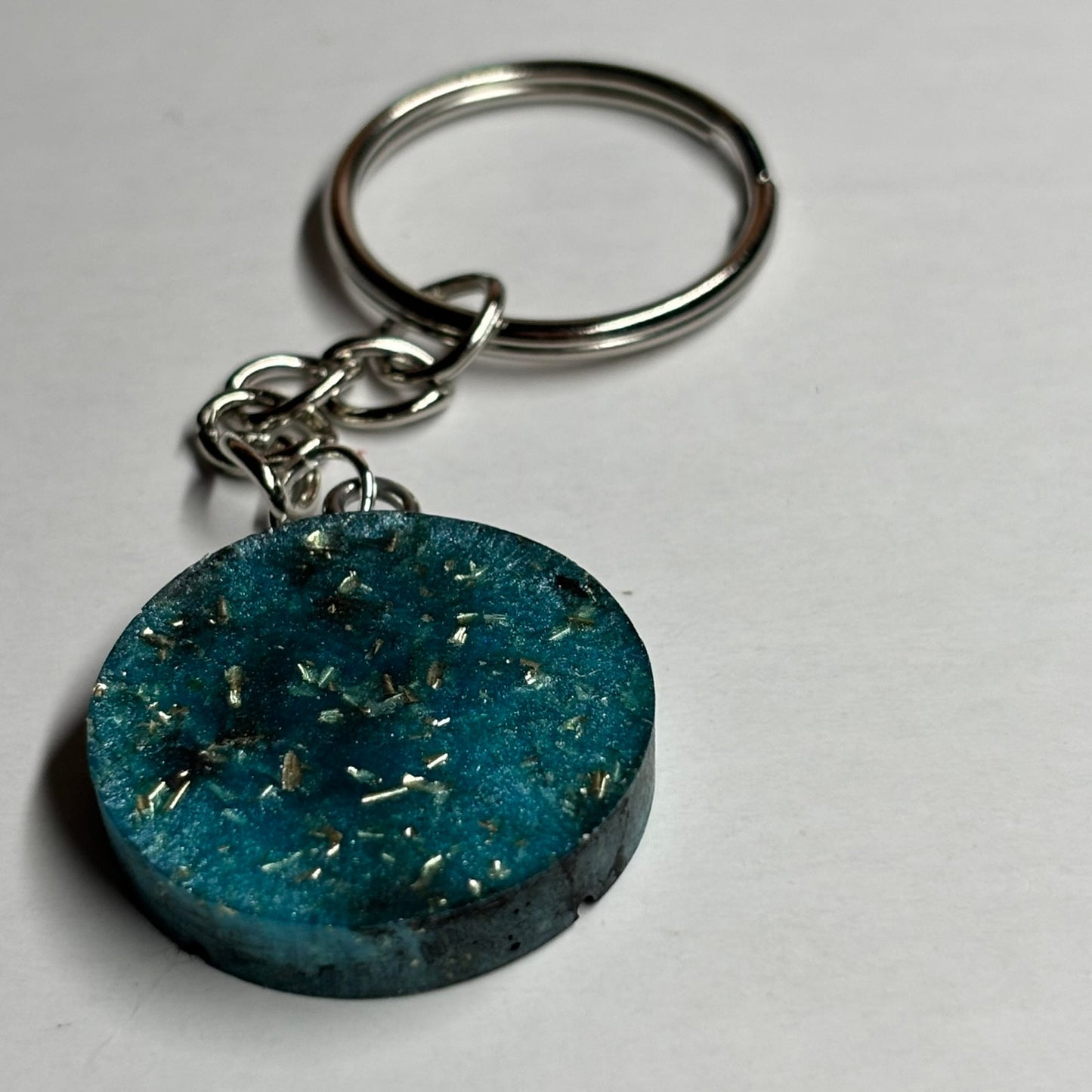 Blue Crystal Bishop - Handmade Resin Keychain