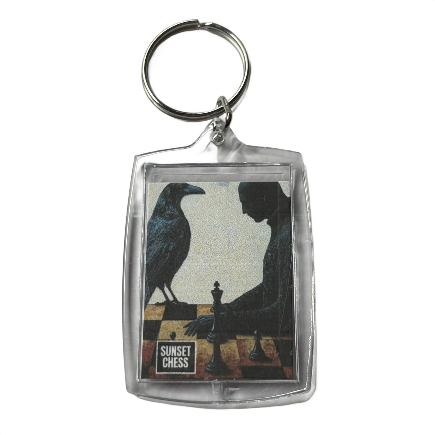 Bird vs Man - Chess  Photo Keychain