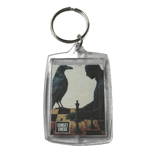 Bird vs Man - Chess  Photo Keychain